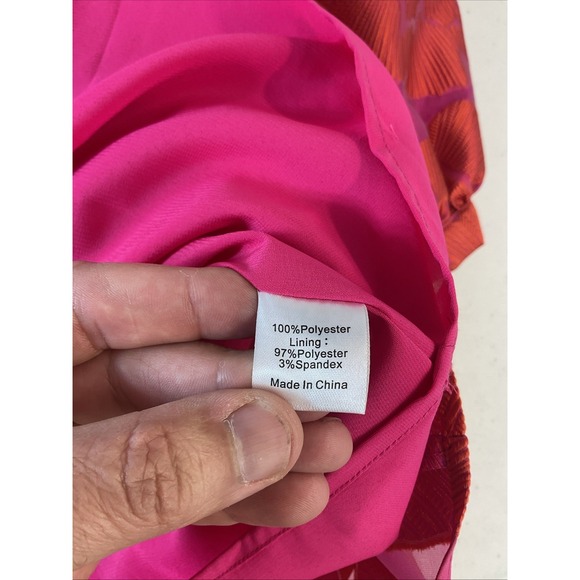 Tuckernuck Red Fil Coupe Palmerston Dress Sz L Spring Colorful Party Dressy - Picture 9 of 12